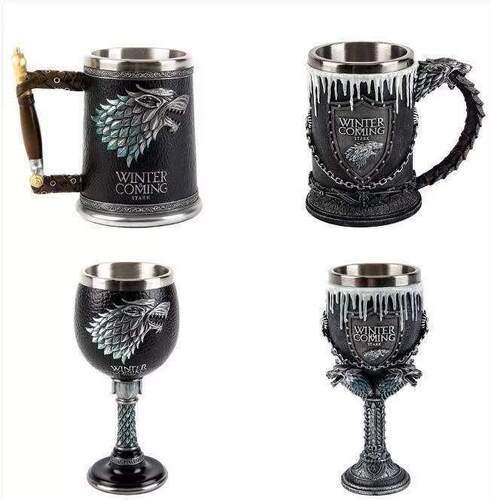 Game of Thrones Tankard Stainless Steel Resin Cups Beer Mug