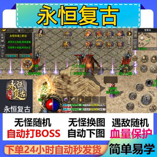 永恒复古辅助脚本云手机现货全自动传奇挂机盒子定计时黑科技神器