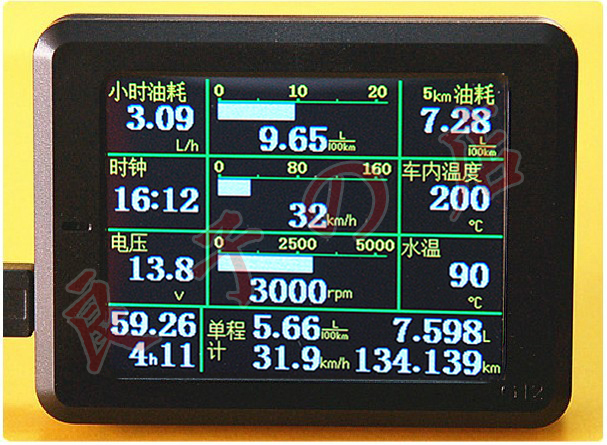 пîG12OBD½âÂëÆ÷ÐгµµçÄÔÓͺÄÒÇͨÓÃ²ÊÆÁHUḐͷÐÐÔÆÁ÷ˮȫ³µÐÍ