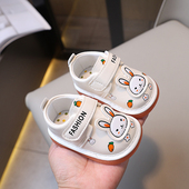 子女0一1 2岁学步鞋 卡通单鞋 12月 软底防滑可爱公主鞋 春秋叫叫鞋