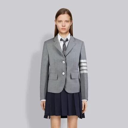 女士官方职业THOM】修身西装小西服外套学院风潮TB全羊毛【潮牌