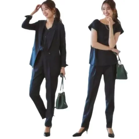 韩版2025西服马甲小西装日系新款休闲春秋高端女三件套套装英伦风