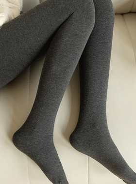 秋冬季加厚加绒深灰色连裤袜女保暖显瘦白色踩脚袜奶咖色打底裤袜