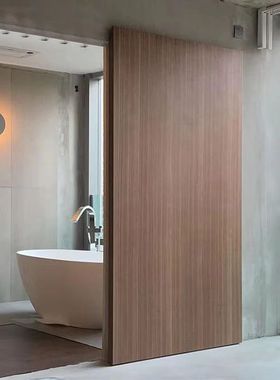 谷仓门定制移门免漆卧室木门烤漆隐形门隐藏门幽灵门卧室门吊轨门