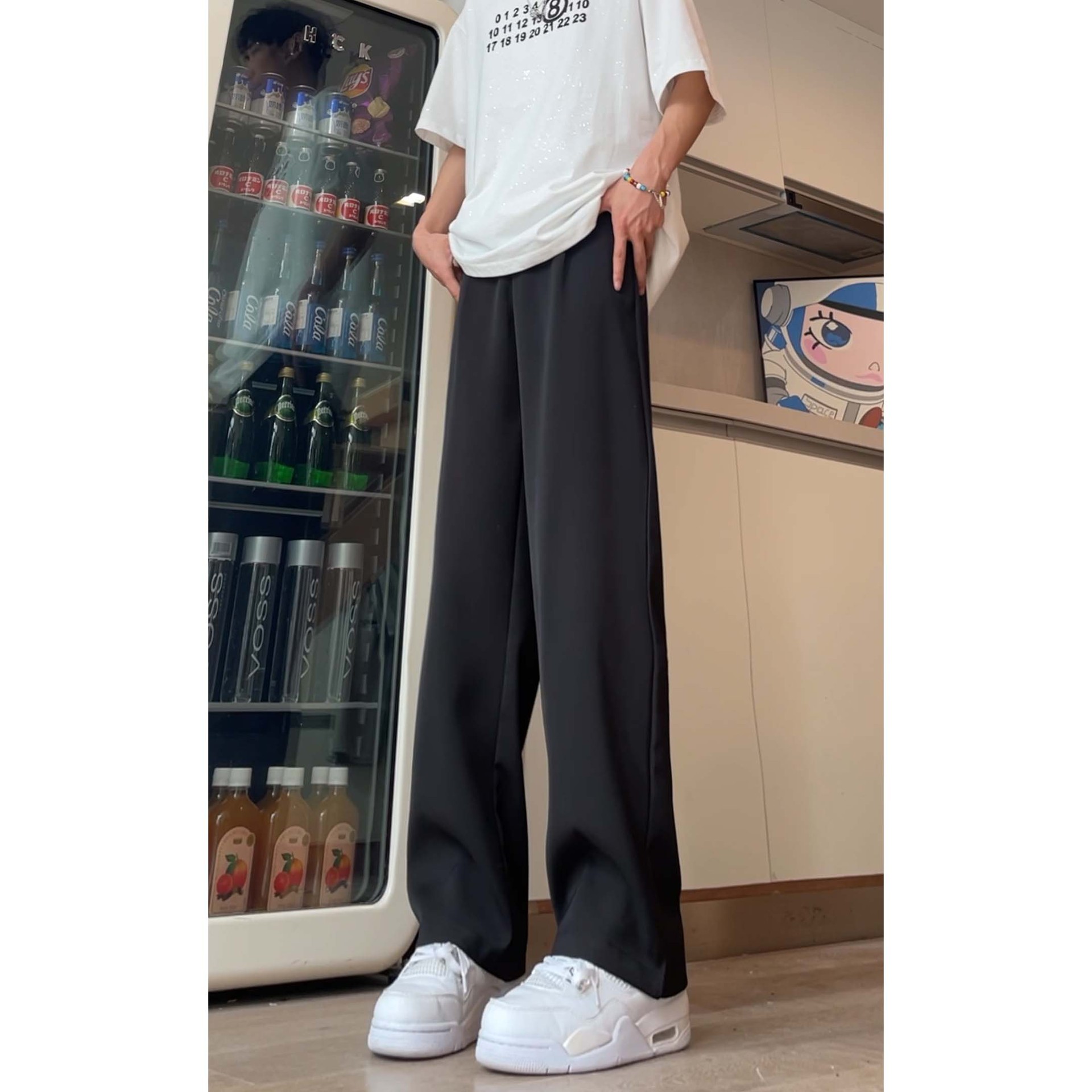 夏季潮流cleanfit直筒宽松ins潮流高街长裤新款男生西裤DY285-P55,男装牛仔裤,星座808A-1