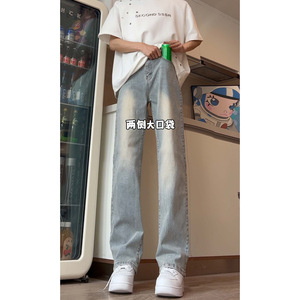 男款美式ing潮牌男装休闲裤时尚街头裤子直筒裤DY154-P60图片