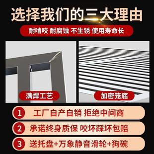 狗笼子不锈钢可折叠室内大型犬狗笼中大型宠物笼金毛拉布拉多狗屋