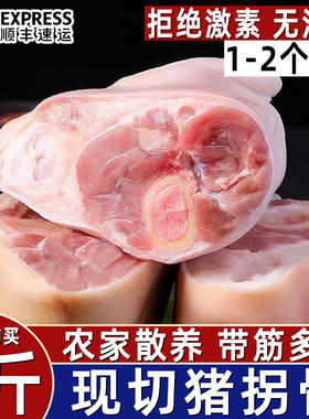 猪拐骨带皮带筋批发冷冻土猪小肘拐小蹄膀猪脚圈拐肘顺丰包邮