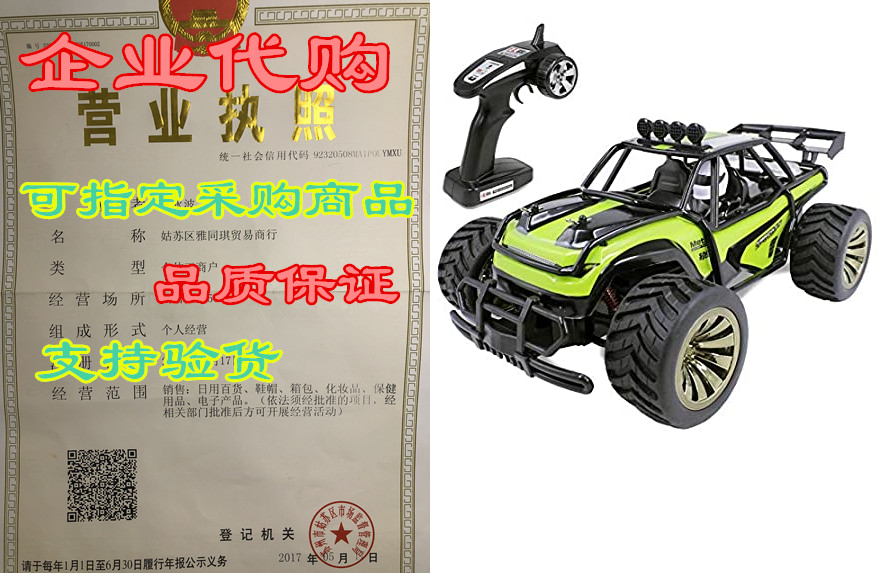 haktoys remote control truck rc desert buggy car with rec