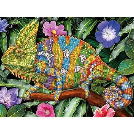 Ceaco - Sensory - Colorful Chameleon - 750 Piece Jigsaw P