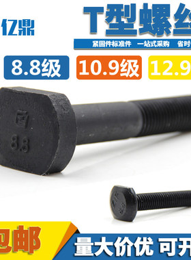 高强度T型压板螺栓8.8级T型螺丝