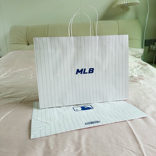 mlbny洋基队白牛皮横竖款纸袋