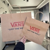 送礼正品 VANS 盒服装 购物袋礼品袋 万斯纸袋手提袋 鞋