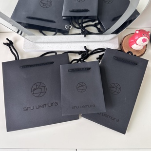 柜台植村秀礼品袋手提袋口红粉底液包装袋子 节日送礼正品