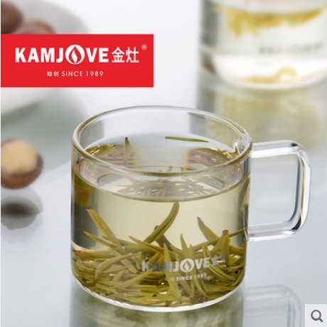 金灶耐热玻璃小咖啡杯花茶杯水