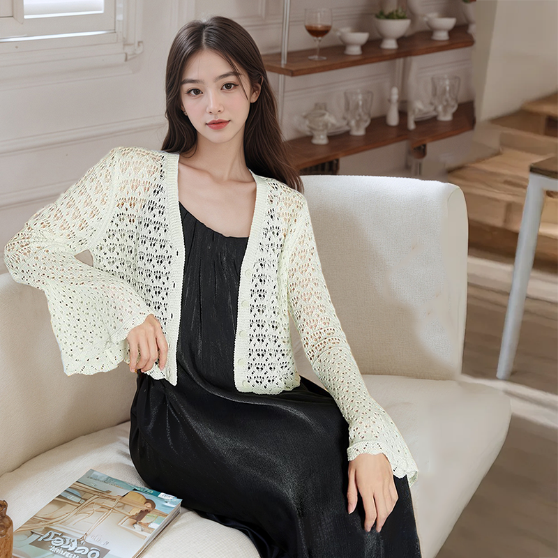 法式浪漫波西米亚短款针织开衫女夏季新款镂空防晒衫罩衫披肩外套,女装/女士精品,毛针织衫,淘宝优惠券,粉丝福利购,淘宝优惠卷