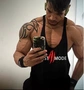 Tay áo lỏng lẻo cơ bắp chuyên nghiệp thể thao nam vest đào sâu đào tạo mồ hôi vest thể dục hình chữ I cơ bắp mồ hôi - Lót ao the thao