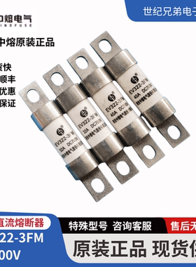 中熔EV322-3FM 20A32A40A50A 700VDC新能源高压直流熔断器保险丝