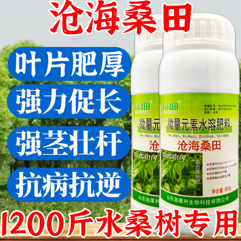 桑树专用肥料桑叶叶面肥叶片肥厚鲜嫩延长采摘无毒无害强力促长