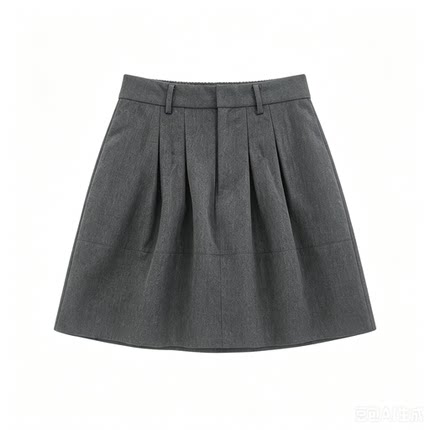 2026新款夏季休闲半身裙女百搭显瘦半身裙女灰色松紧腰商场质量MM