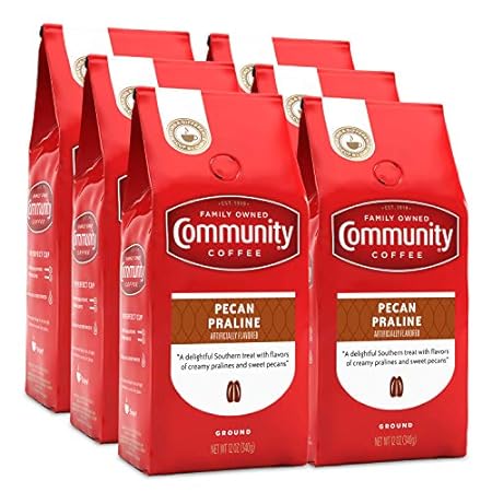 Community Coffee Pecan Praline Flavored 72 Ounces， Medium
