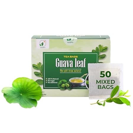NMPT Dried Guava Leaf Lotus Leaf Tea， Hand Pick， Mixed Ba