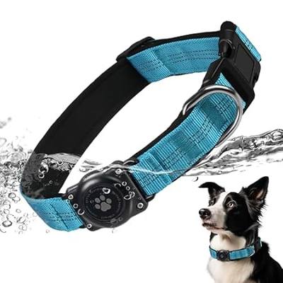 AirTag Dog Collar， IP68 Waterproof Air Tag Dog Collar Hol