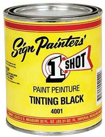 1 shot lettering shading black ptriping lettering enamel