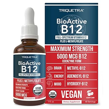 BioActive Vitamin B12 5000 mcg | Contains 3 BioActive B12