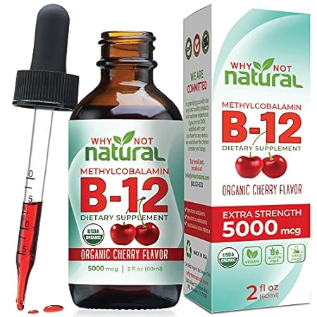 Why Not Natural Organic Vitamin B12 Liquid - Sublingual E