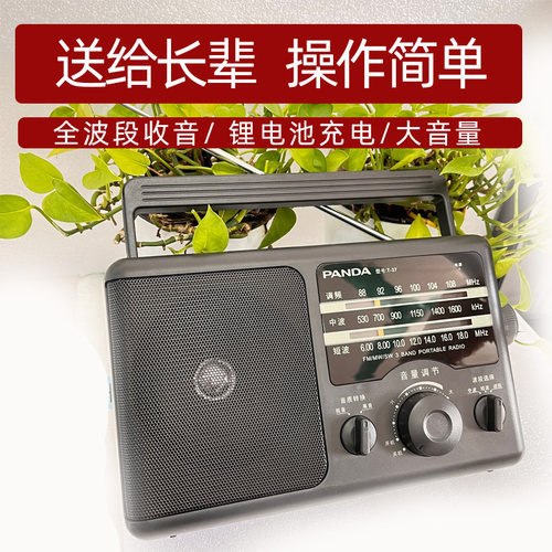 熊猫操作简单可充电老年人专用