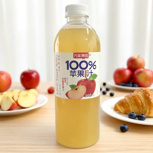 临期特价 鲜榨苹果清香100%苹果汁1L装【限用日期2026.8.13】