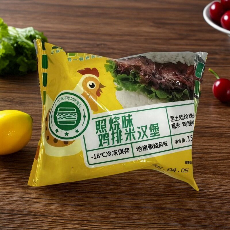 【限用日期2026.4.5】照烧味鸡排米汉堡150g8个