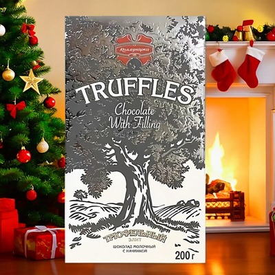 【限用日期2026.1.6】白俄罗斯进口 松露味夹心牛奶巧克力200g