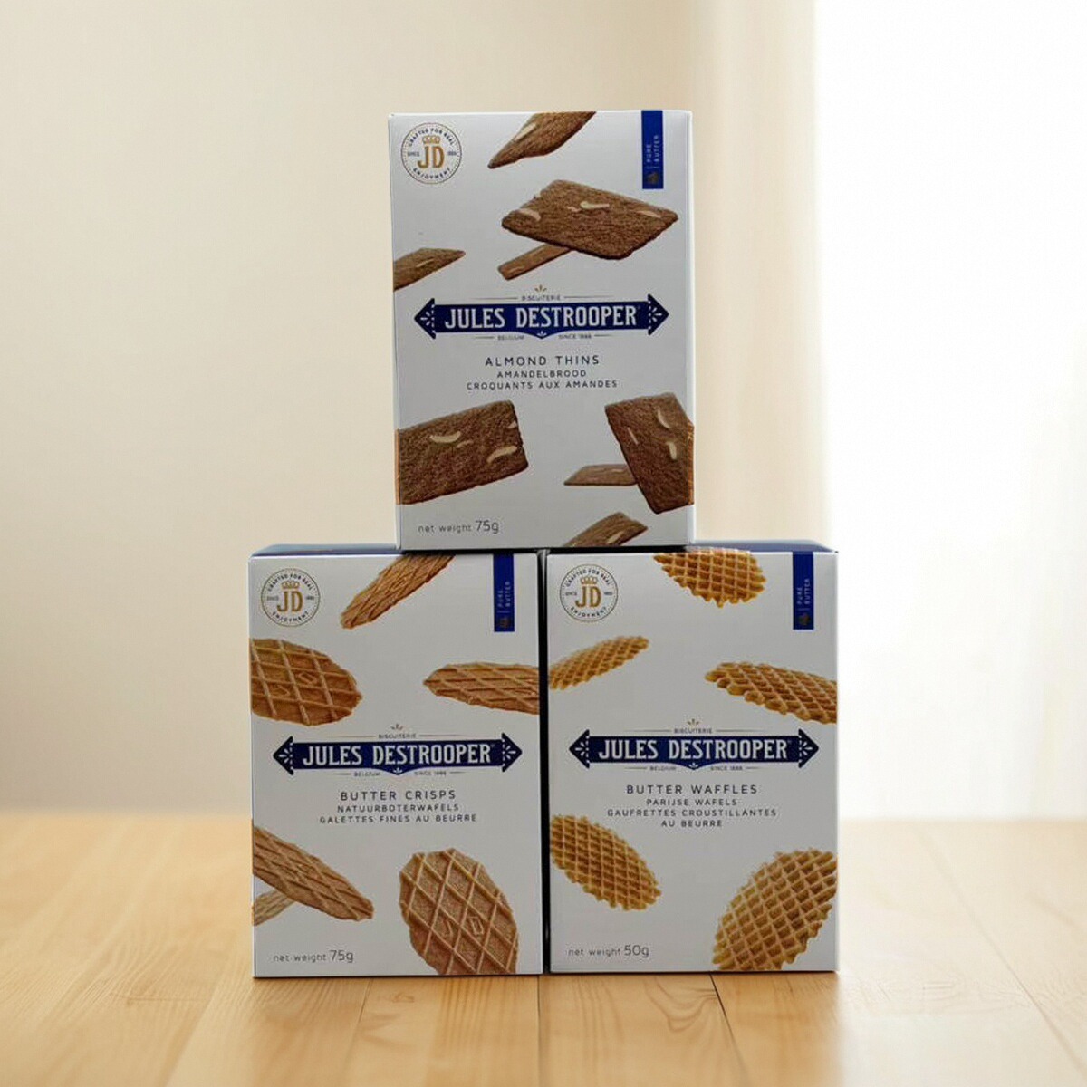 比利时进口黄油薄脆饼干75g