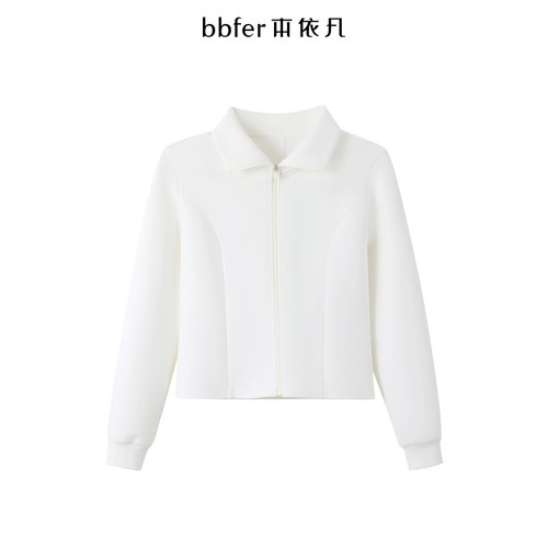 bbfer本依凡春季白色休闲外套女