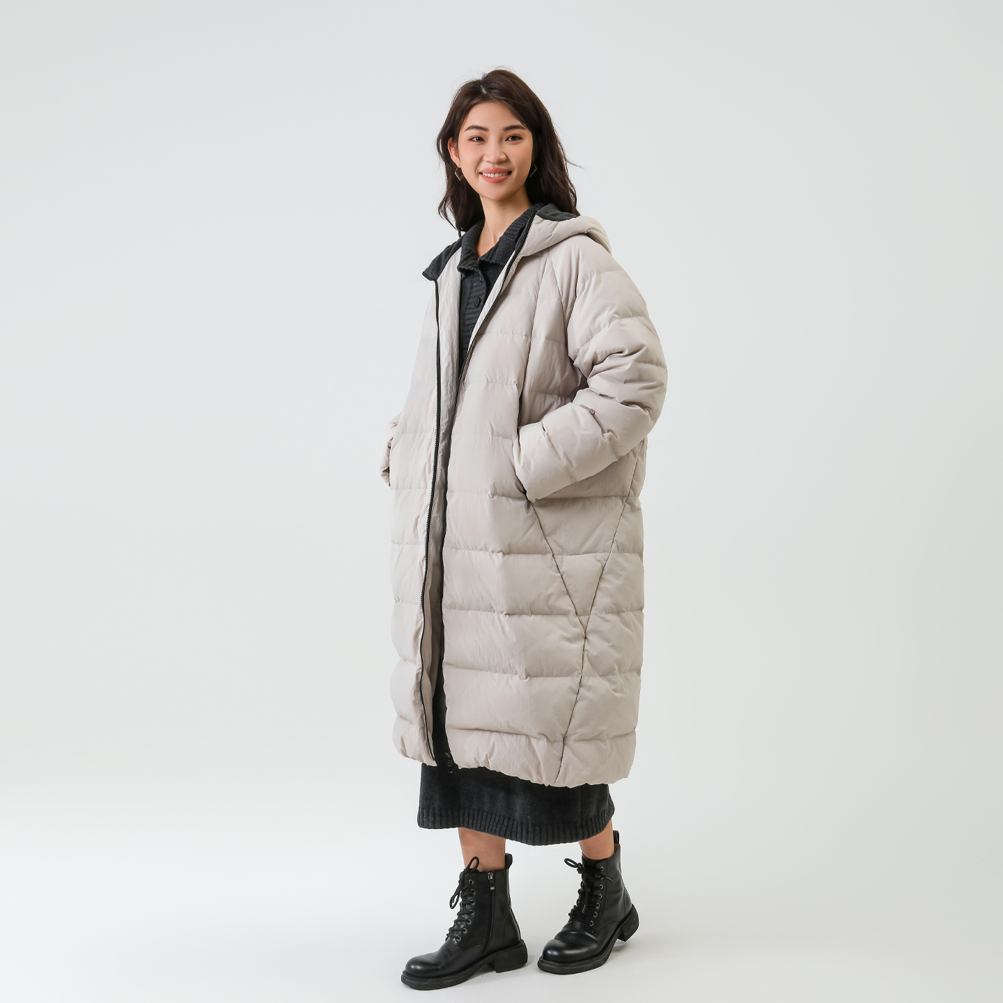 bbfer本依凡冬季连帽羽绒服女短款加厚保暖面包服外套0260