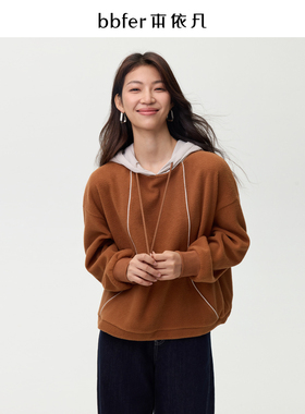 bbfer本依凡冬季摇粒绒卫衣女连帽卫衣基础休闲运动服SSSWY0215
