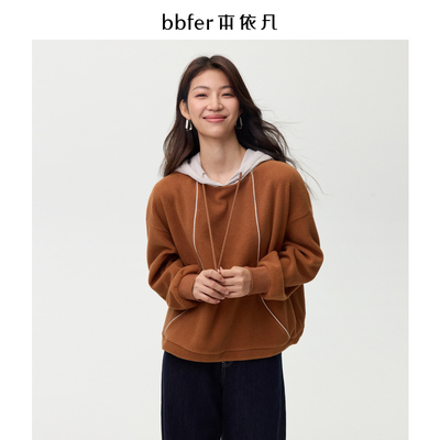 本依凡连帽卫衣慵懒风宽松