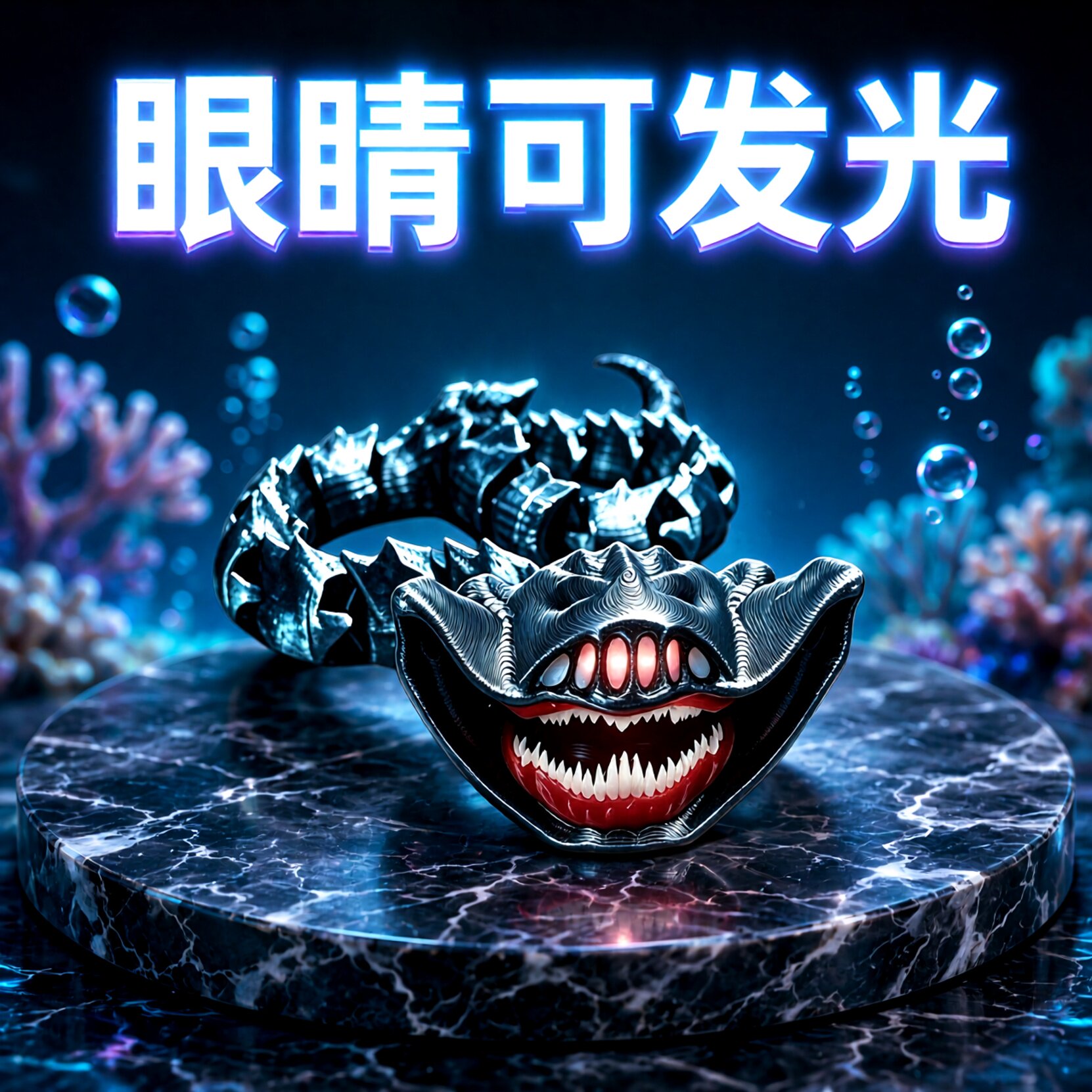 大号可发光关节可动变异混沌玛雅手办3d打印巨鲲模型深海迷航摆件图片