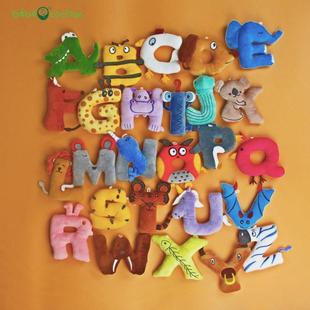 跨境热销Alphabet Lore字母传说毛绒公仔儿童教育玩具毛绒娃娃