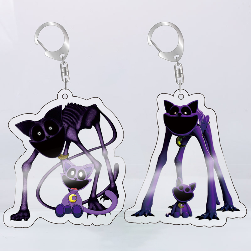 波比3 smiling critters变异地狱猫长腿瞌睡猫亚克力钥匙扣挂件