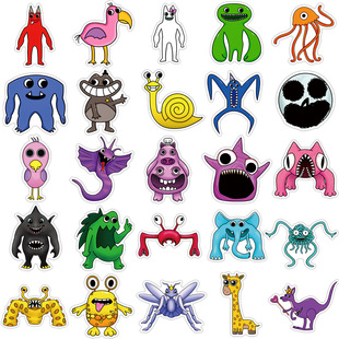 50张班班幼儿园游戏贴纸Garten of banban三眼怪螳螂小姐涂鸦贴画