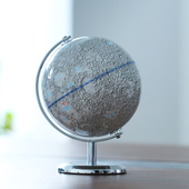 14CM地形月球仪三色触摸灯中英文高清科普儿童教学