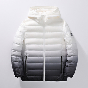 男士秋冬轻薄连帽薄款羽绒服外套9786P145图片