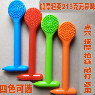 拍痧板经络拍板养生拍打棒捶背器排沙板硅胶按摩棒全身敲打锤背器