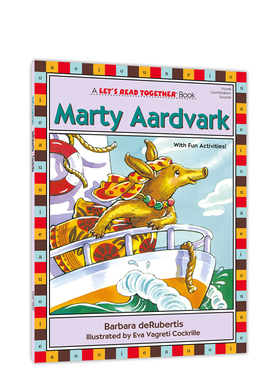 自然拼读一起学：土豚马蒂（元音组合ar） Let‘s Read Together: Marty Aardvark英语绘本 美国原版 赠送音频 数量有限赠完即止