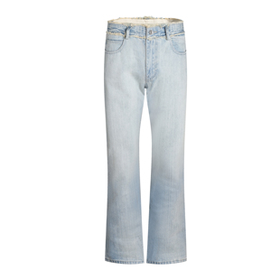 EchoForge微喇牛仔裤洗水Vintage男女长裤cleanfit奶油通勤百搭