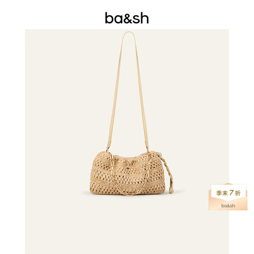 bash2025新款度假风编织斜挎单肩包2E25CFUL