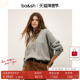 简约套头毛衣女休闲针织衫 上衣1H25CESN bash冬季 法式 季 末终折
